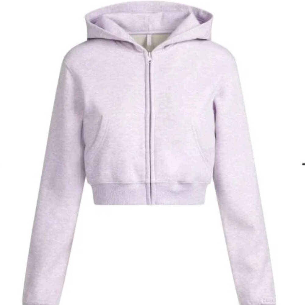 SKIMS Light Lavender Zip Hoodie